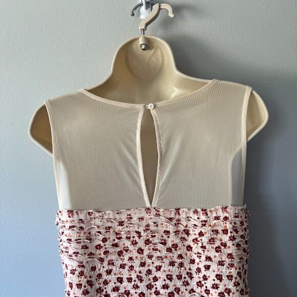 Free People Shimmy Bitsy Ditsy Floral Mini Dress Size M - Picture 4 of 6